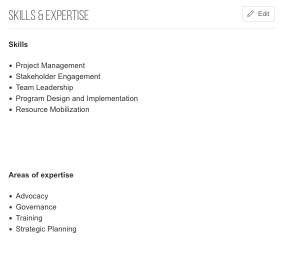 Skills