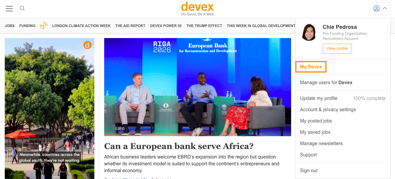 My Devex Page.png